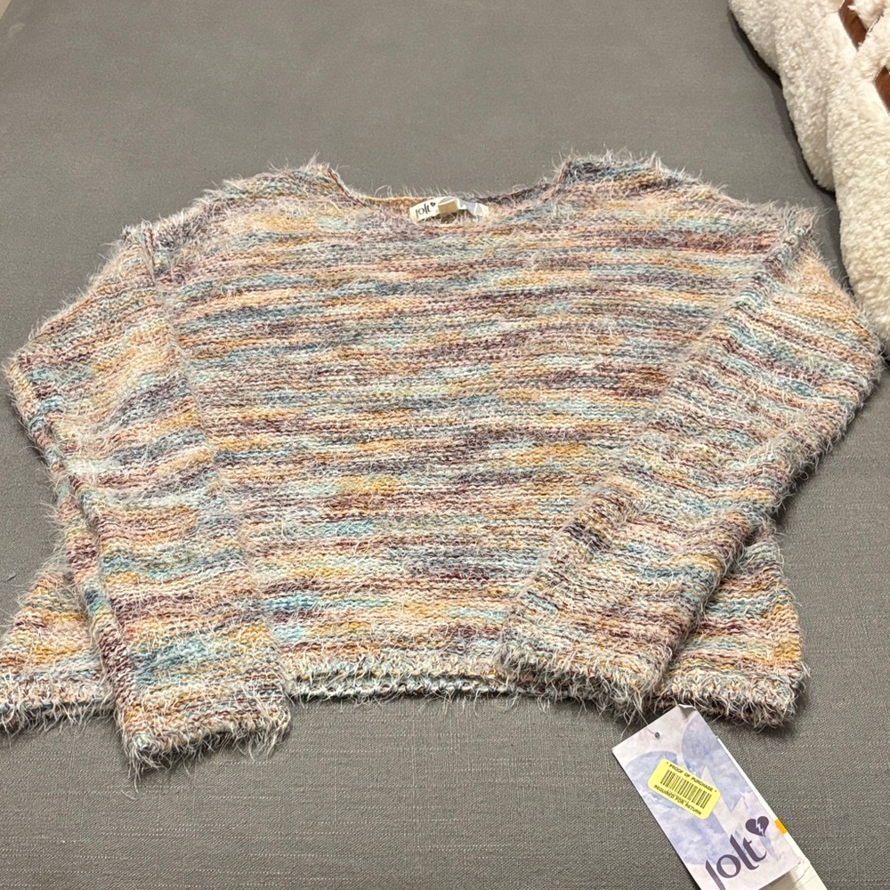 Jolt Pastel Striped Women's Sweater